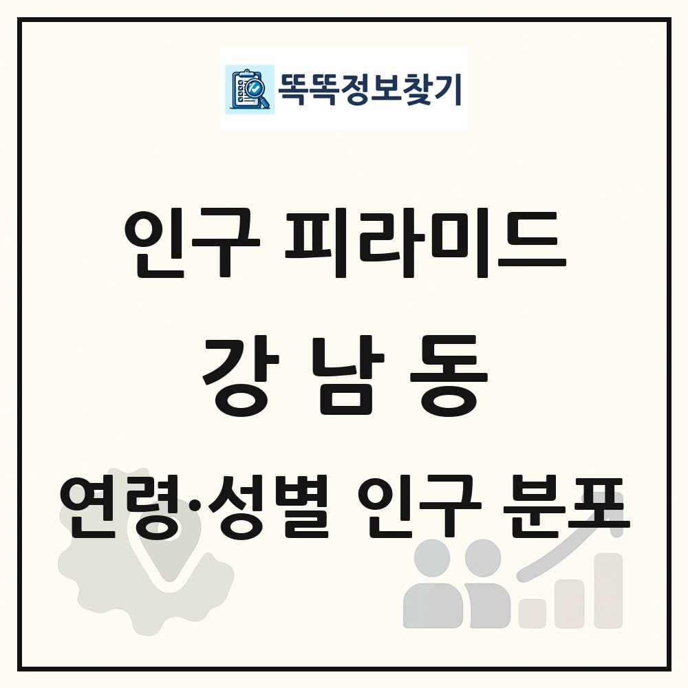 강남동 인구 피라미드 링크 그림